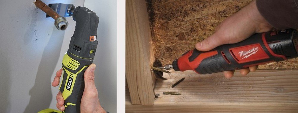 用多种工具修整管道