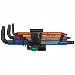 Wera 5073593001 950 SPKL/9 SM N SB多色黑色激光L-key set 9pc Metric 1.5-10mm