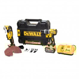 DEWALT DCD796T1T-K3 18V COMBI钻和多工具套件-6AH电池，充电器和外壳