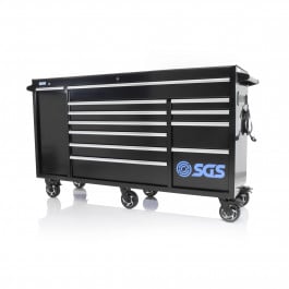 SGS 72in 12抽屉专业工具柜与脚轮