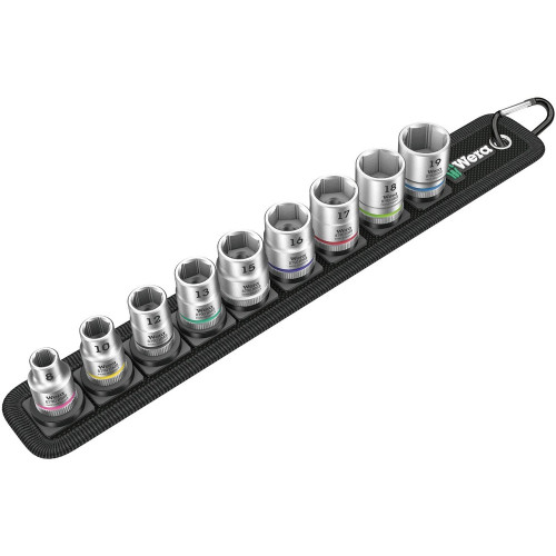 WERA 5003973001皮带B 4 Zyklop插座套件3/8驱动器9PC