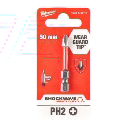 密尔沃基冲击波™影响责任PH2 x 50 mm Screwdriving