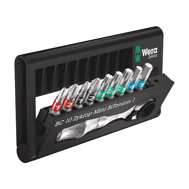 Wera 05057418001 BC BT 1 Bit-Check 10 Zyklop Mini BiTorsion 1设置颜色大小
