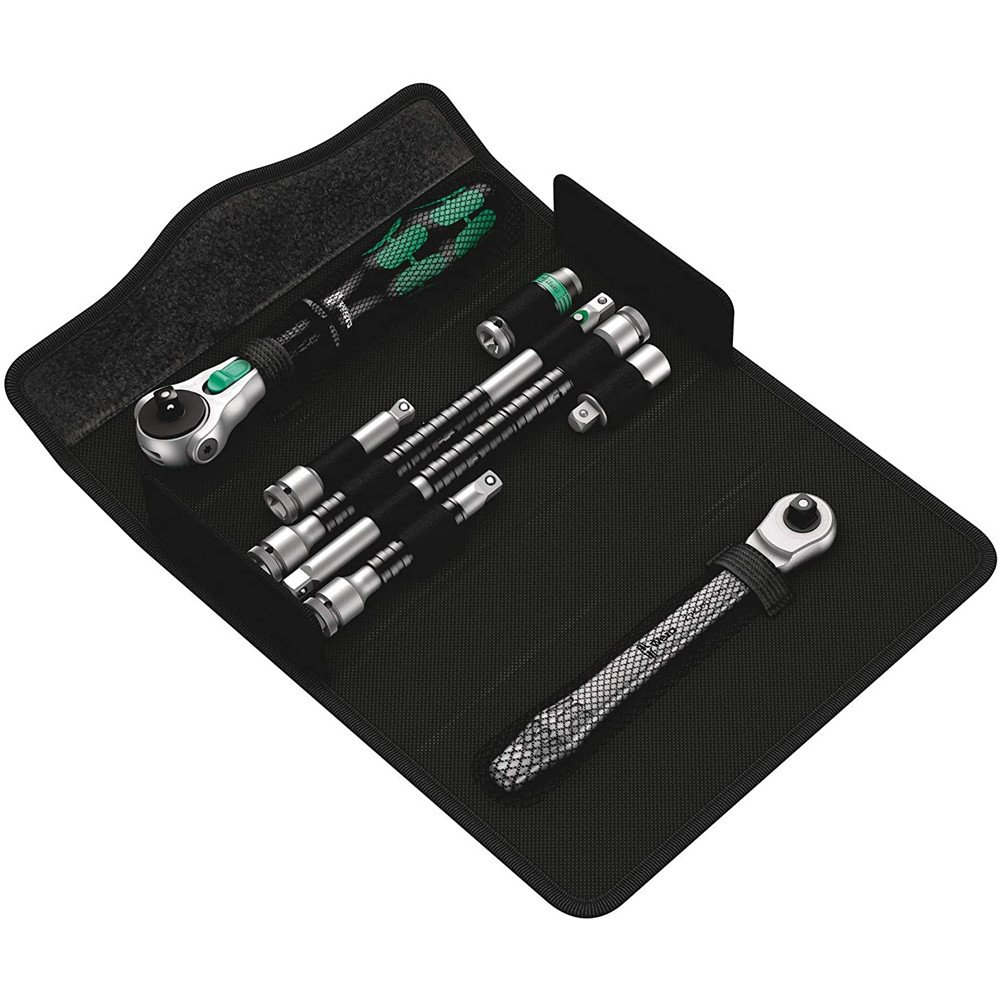WERA 05135949001 KRAFTFORM KOMPAKT ZYKLOP MS1金属/速度1/4棘轮套件 - 银