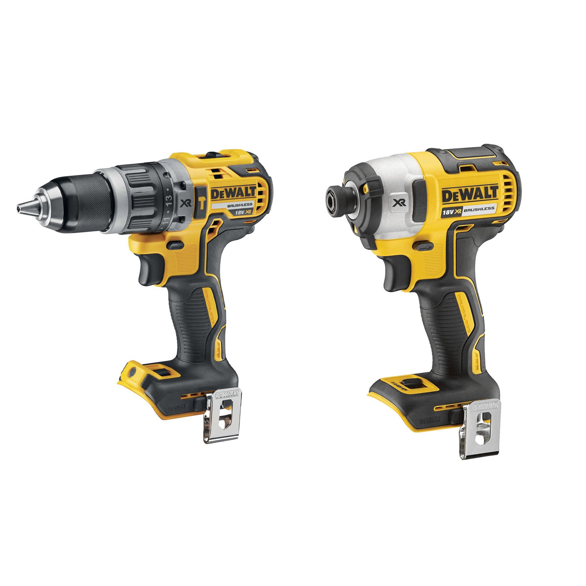 DEWALT 18V XR无刷组合钻和冲击驱动器（仅身体）