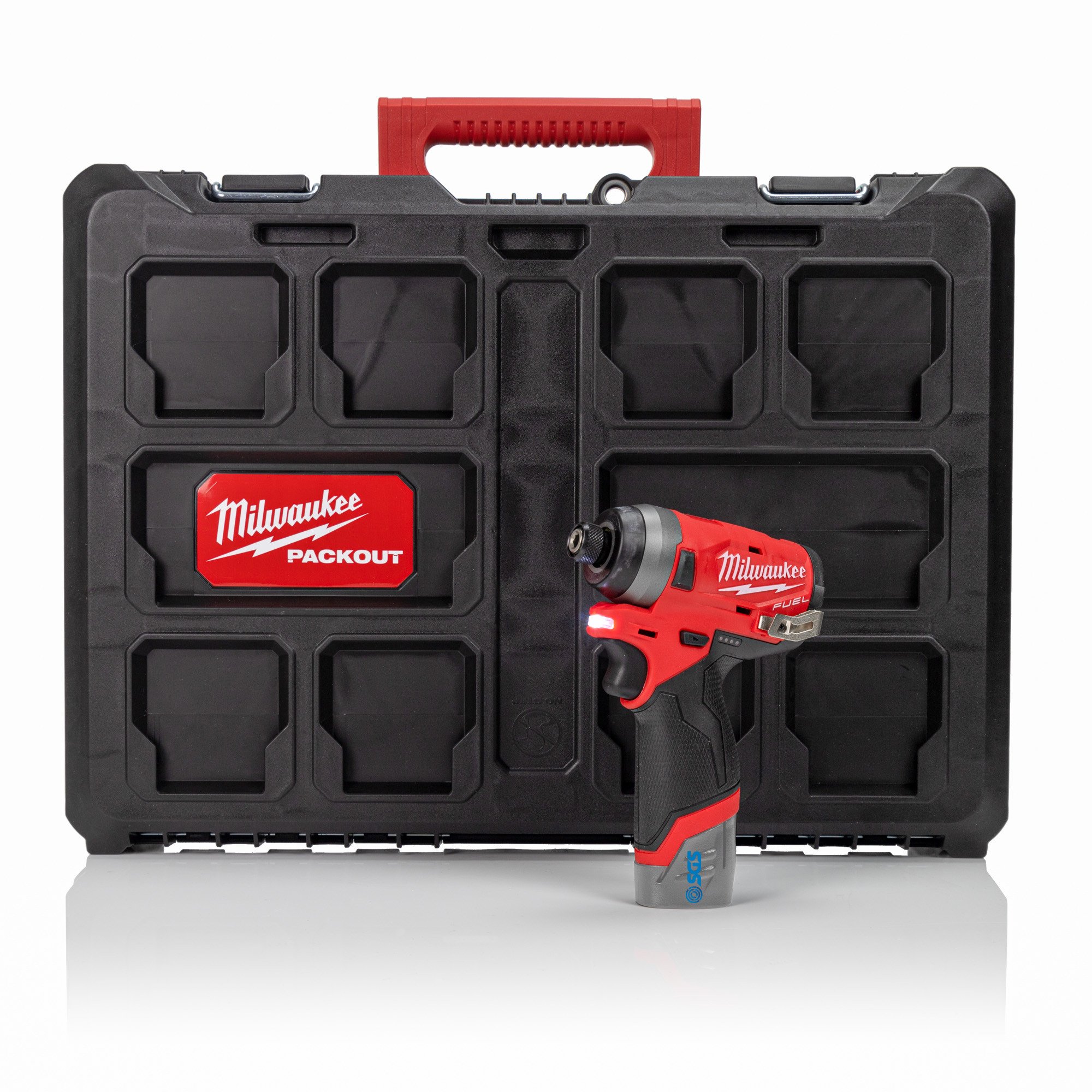 密尔沃基M12FID-P M12 FUEL™12V冲击驱动器（仅车身）带有PackOut™Case