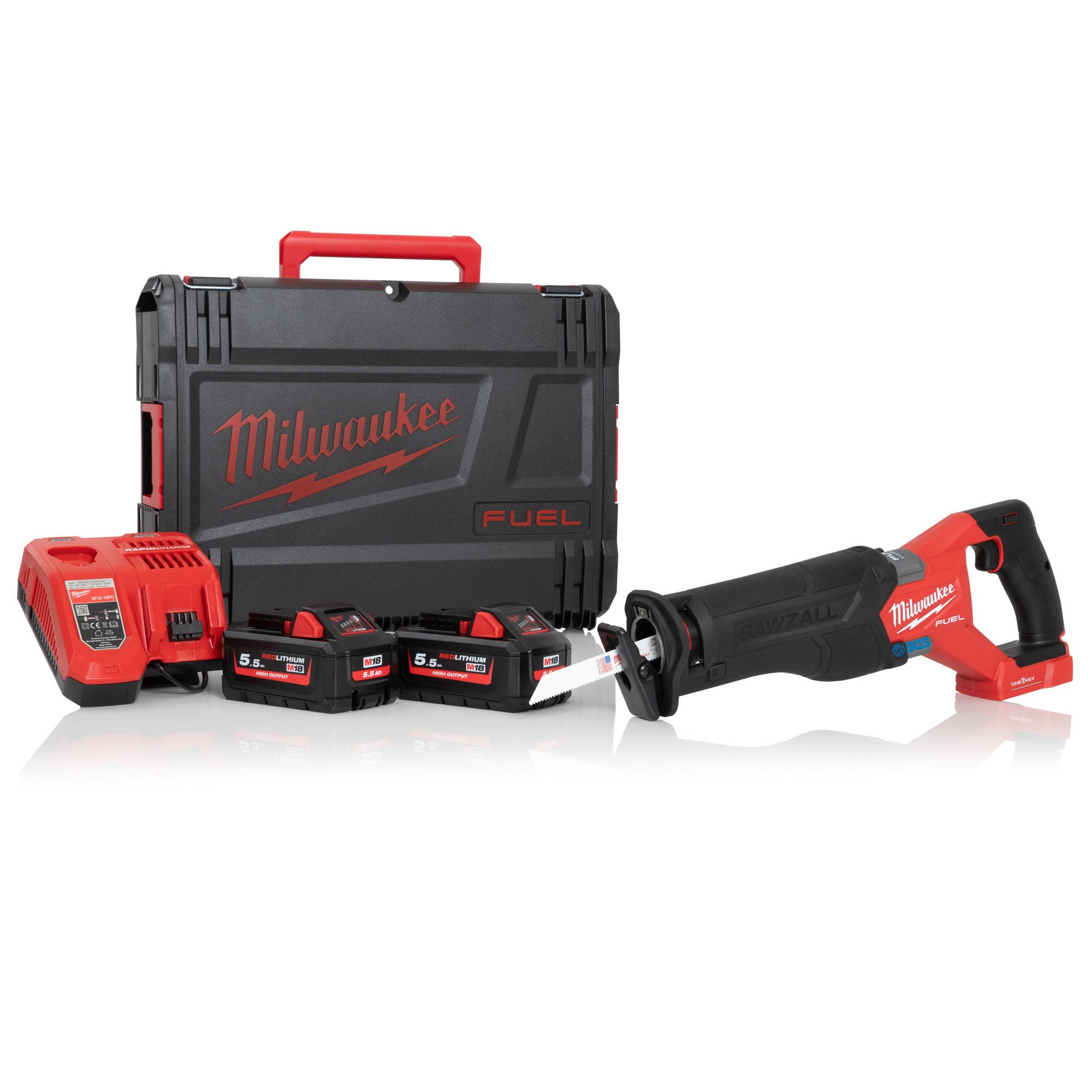 Milwaukee M18ONEFSZ-552X ONE-KEY™燃料锯切套件