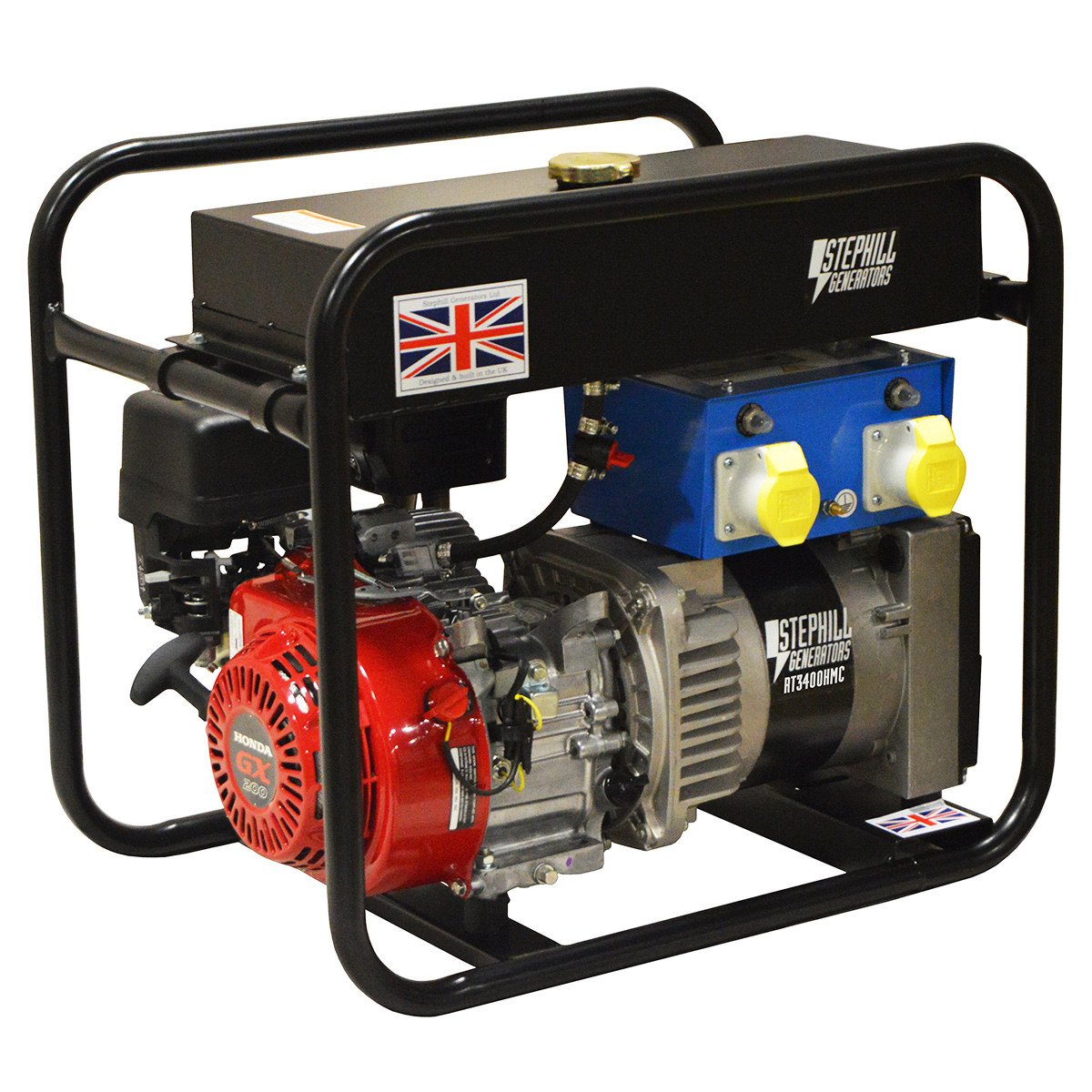 Stephill RT3400HMC 3.4 KVA Honda GX200铁路批准的汽油发电机