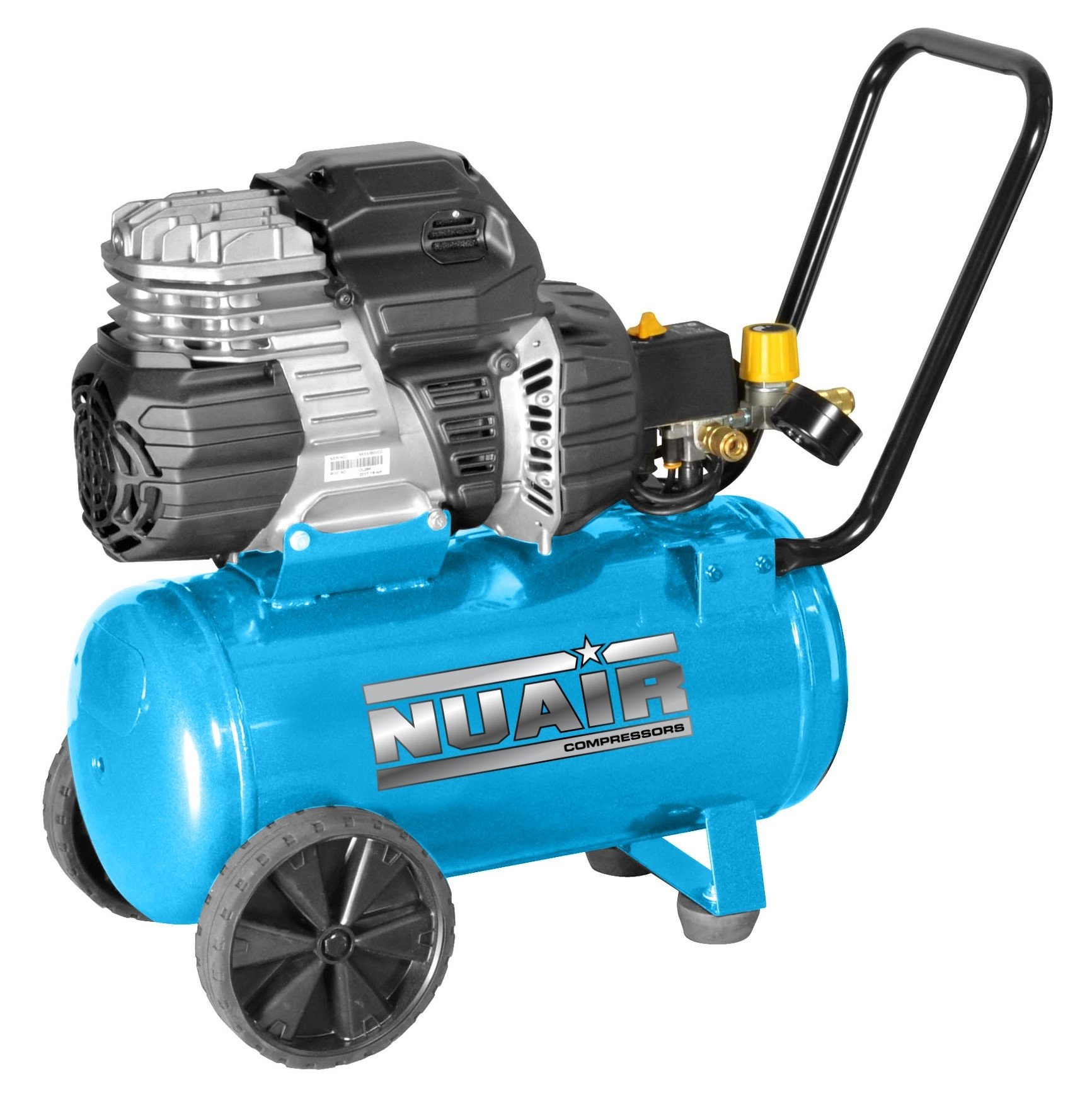 Nuair S-B4CA304FPS572 24升沉默的无油空气压缩机-7.1 CFM 1.5 hp