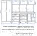 SGS 10件车库存储系统带有双柜木制工作台垃圾箱和移动工具箱