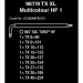 Wera 5024470001 967 TX XL多色HF 1保持功能黑激光长TORX®l -键集TX 8-40 9个