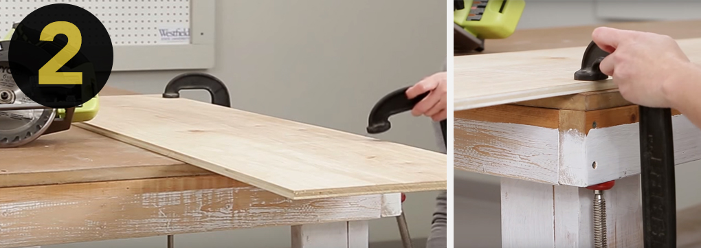 2.把你正在用的木头放在一个你不会撞到任何东西的表面上，比如不要放在地板上。使用锯木架，工作台和夹子或类似的东西。确保多余的木材可以自由脱落，从而减少捆绑和反弹的风险。